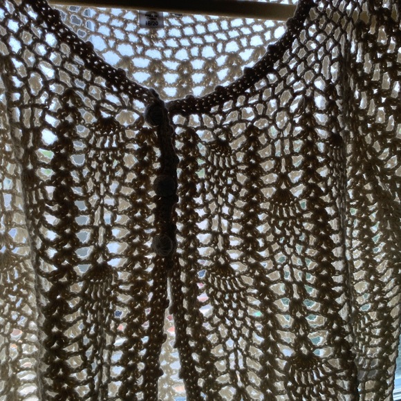 Vintage Lacey Crochet Cardigan - Picture 3 of 6